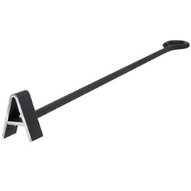 BBQ Fans Letter A Branding Iron for Steak, Buns, Wood & Leather | Includes Pine Gift Box & Wood Steak Plate