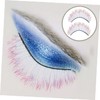 VICASKY 5 Pairs 3D Gradient Color False Eyelashes for Cosplay