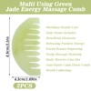 Ymapinc 2 PCS Natural Jade Massage Comb, Guasha Scraping Scalp