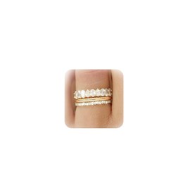 Gold Rings that Don't Tarnish Cubic Zirconia Rings Engagement Band Rings Gold Rings for Women Non Tarnish Dainty Rings Stackable Rings Promise Rings Jewelry Gifts for Girls