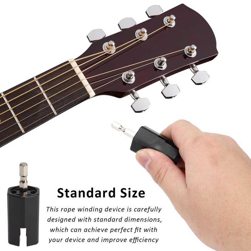 1 Pcs Guitar Electric Drill Hexagonal Accessories, Guitar String Winder