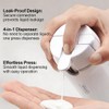 BOMPOW 4-in-1 30ML Travel Size Dispenser Toiletries Bottles Set, Leak-Proof
