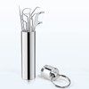 Toothpicks Pocket Set, Dental Floss Picks Kit Reusable, Stainless Steel
