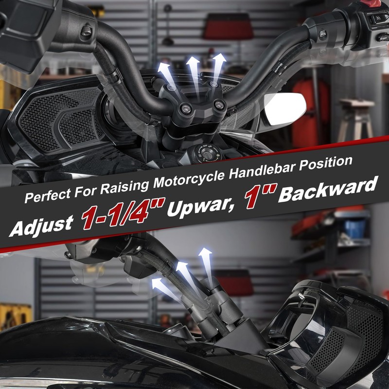 Billet Aluminum Handlebar Riser Kit for Can Am fit for