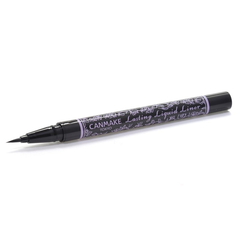 Canmake Lasting Liquid Liner 01, Black, 0.02 fl oz (0.6
