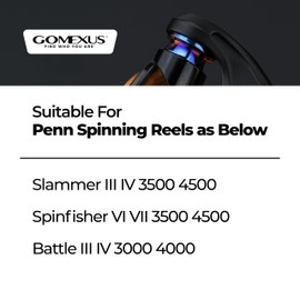 GOMEXUS Titanium Line Roller for Penn Spinning Reels 3000-4500 (Aurora)