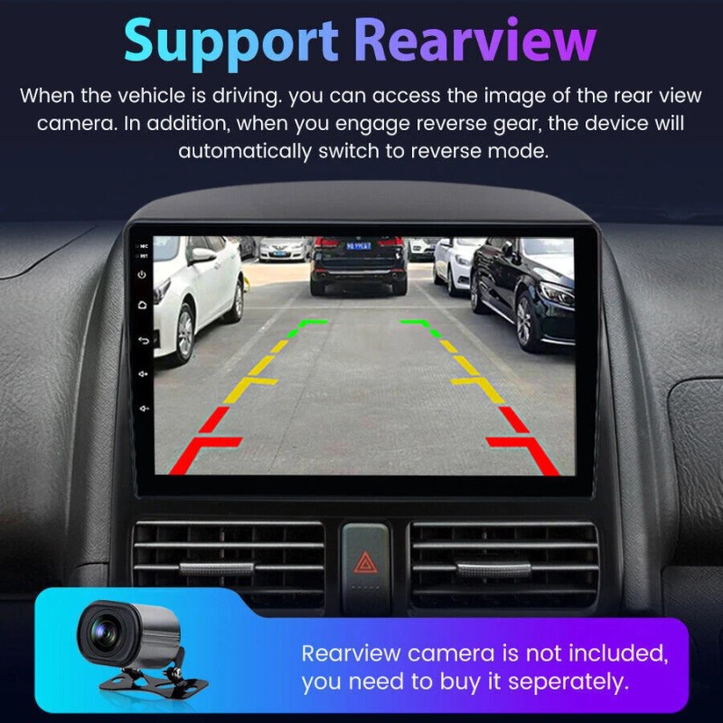 Podofo For Honda CRV-2 2001-2006 Android 13 Apple Carplay Car