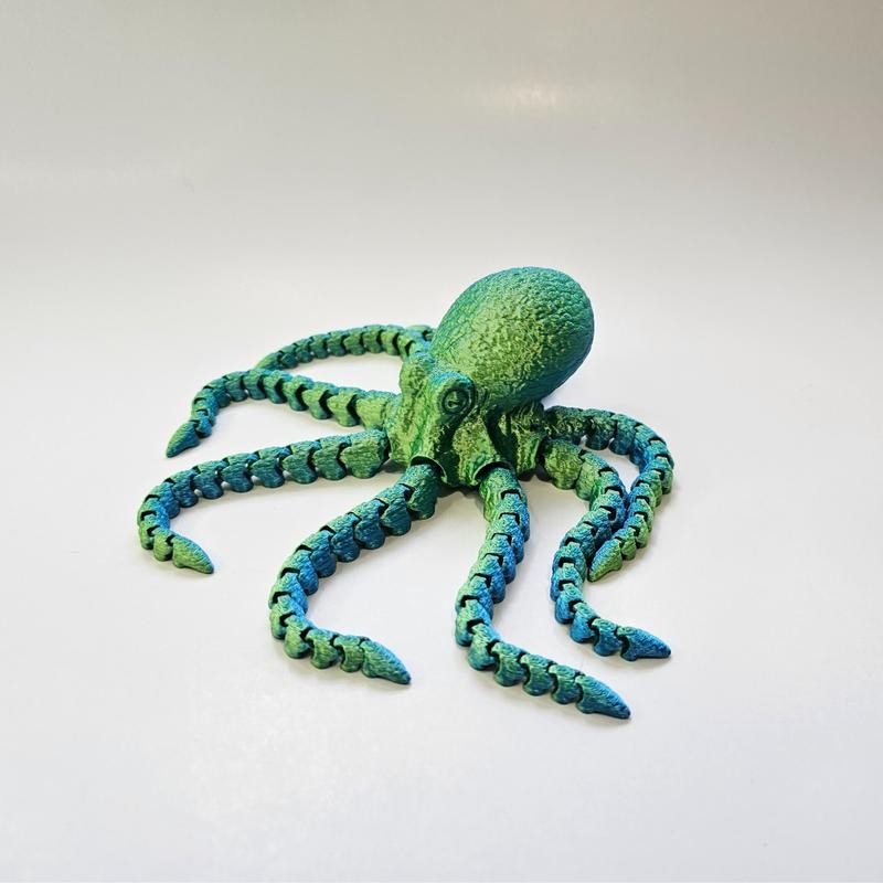 3D Printed Octopus - Color: Blue purple
