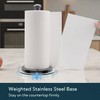 KITCHENDAO One-Handed Countertop Paper Towel Holder, Rotation Freestanding Kitchen Paper