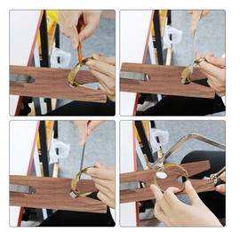 Jewelers Bench, Pin Clamp Wooden Workbench Making Universal Processing Fixing Tools Advanced Ring Cutting Professional Sawing Table Portable Repair Mount DIY Hand Tool Slot Kit