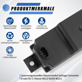 Dokili W205 Spannungswandler Spannnungswandler Voltage Converter A2059052809 A2059053414 für C E Klasse W213 W205 W253 S Klasse W222 2059053414 2054400073