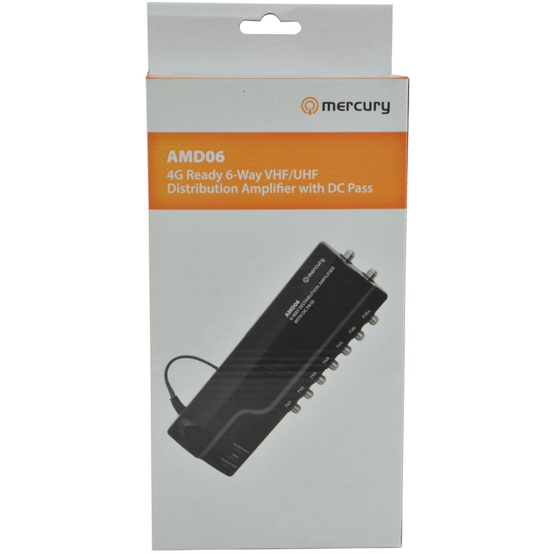 Professional TV Booster - 6 Way