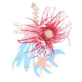 Beavorty Hair Clips, Mermaid Sea Shell Hair Pins Beach Sea Star Headpiece Sequin Glitter Hair Barrettes Cute Alligator Clips for Women Girls