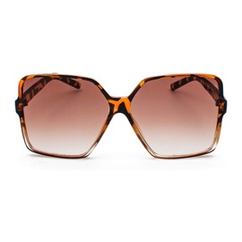 Dollger Oversized Sunglasses for Women Large Frame Square Sunglasses 100% UV Protection Leopard Frame/Brown Lens