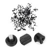 Mikinona 100Pcs Black J Hooks Cable Fixing Clips Durable Wire