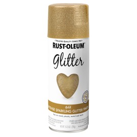 Rust-Oleum 301495 Specialty Glitter Spray Paint, 10.25 oz, Gold