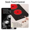 FIREGAS 12 Inch Built-in Electric Cooktop, 2 Burner 3000W, Hardwired