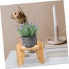 FUNOMOCYA Wooden Drink Dispenser Stand Base Creative Decorative Vase Stand