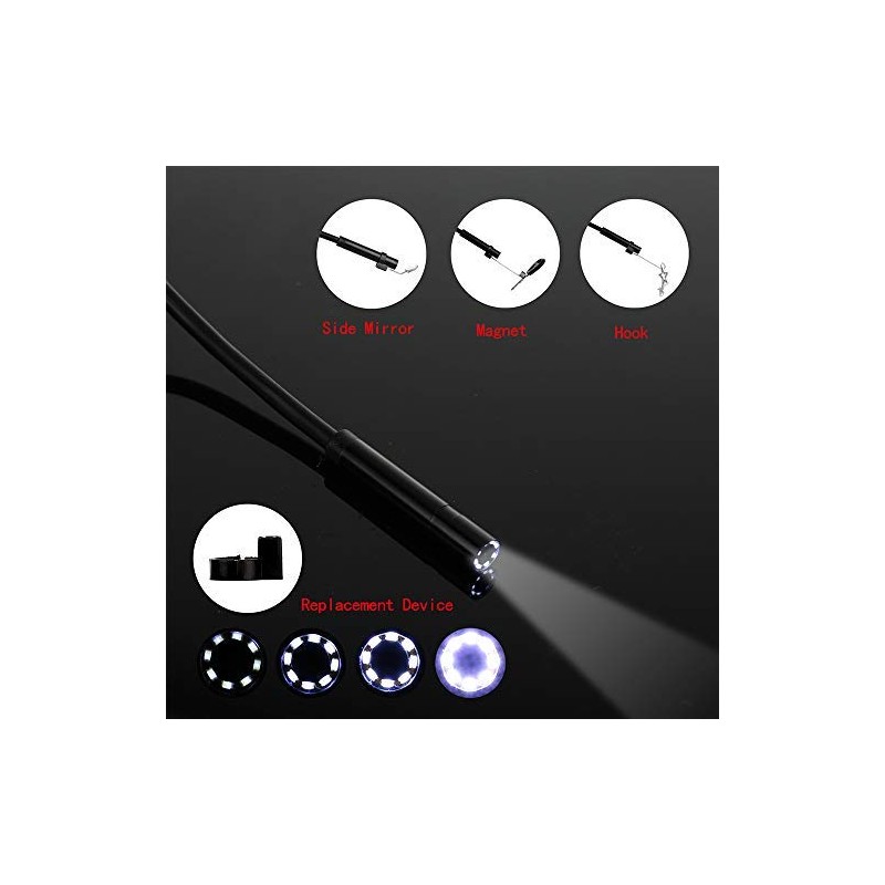 MASO Inspection Cameras 8mm USB Endoscope 1080P HD Industial Borescope