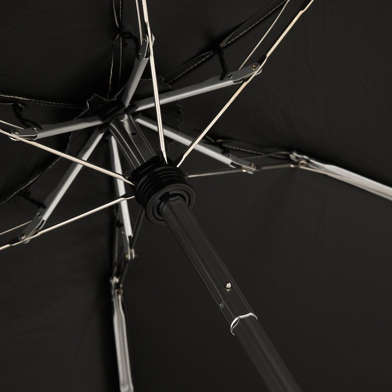 Francfranc Flanc Blackout Compact Scalloped Folding Umbrella, 18.5 inches (47