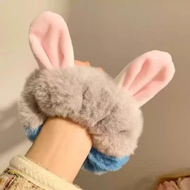 WENJESO Children's Cartoon Hair Accessory, Fluffy Ribbon, Hair Elastic, Hairpin, Scrunchy, Cute
