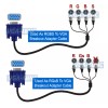 Unbranded High-Quality 6 FT 4 BNC RGB/H+V to D-Sub 15-Pin