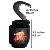 Weight Lifting Hook Handle (Pair) with Lifting Wrist Straps for