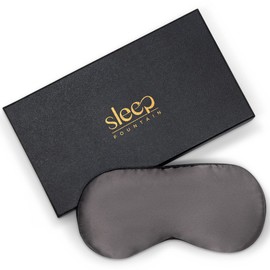 SLEEP FOUNTAIN Anti-Wrinkle Sleep Mask for Women, Super Soft Mulberry Silk Eye Mask for Sleeping & Skin Care, Anti Aging Sleep Mask with Copper Technology