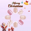 Pack of 24 Christmas False Nails - Pink French Christmas