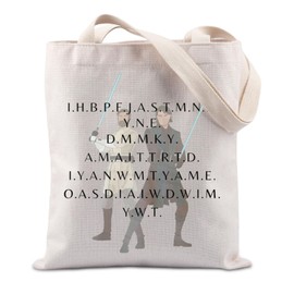 FUNYSO Anakin Skywalker UK Tote Bag - Movie Lover Gift - Adult Science Fiction Fan - Canvas - Water Resistant - Size L - Female