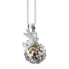 Nenalina Silver necklace with angel whisperer pendant including chime ball