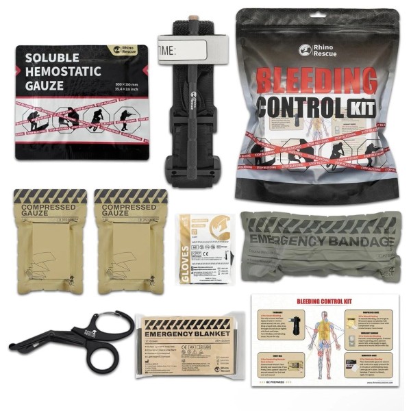 Rescue Rhino Rhino Rescue Bleeding Control Trauma Kit. ( New