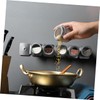 VICASKY 8pcs Stainless Steel Magnetic Spice Jars Airtight Spice Containers