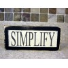 Handmade Simplify Primitive Rustic Wooden Sign Shelf Sitter or Wall
