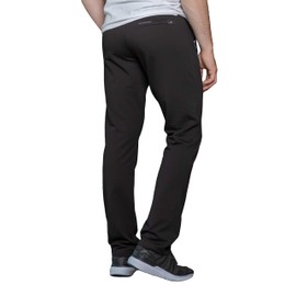 SCR SPORTSWEAR Men's Sweatpants All Day Comfort Workout Athletic Activewear Lounge Pants with Zipper Pockets Long Inseam Pants for Tall Men (M x 36L, Black-K434)