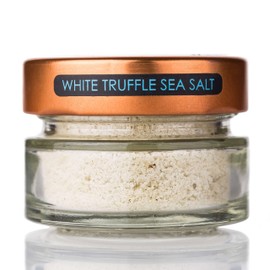 Zest & Zing White Truffle Sea Salt (with Real White Truffle), 50g- Gourmet Luxury Ingredients By Fresher, convenient, stackable Spice Jars.