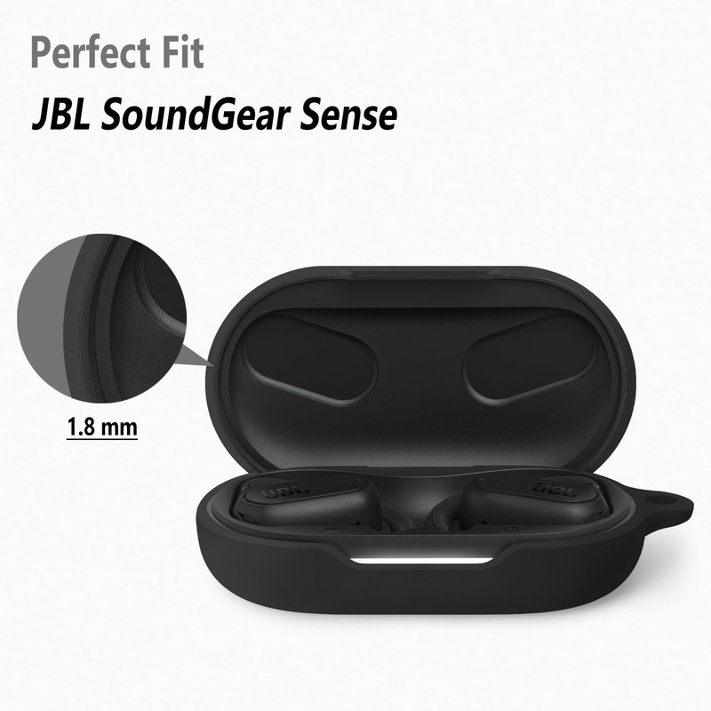 Geiomoo Silicone Case for JBL SoundGear Sense, Protective Cover with