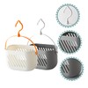 SHOWERORO 2pcs Wall Hanging Kitchen Basket for Vegetable Storage Fruit