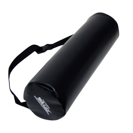 Skil-Care Modular Full Round Lumbar Support, 16" L x 5" D, Ergonomic Design for Enhanced Back Support, Quick-Release Belt Attachment, Wipe-Clean Low-Shear II Cover, Black, 703066