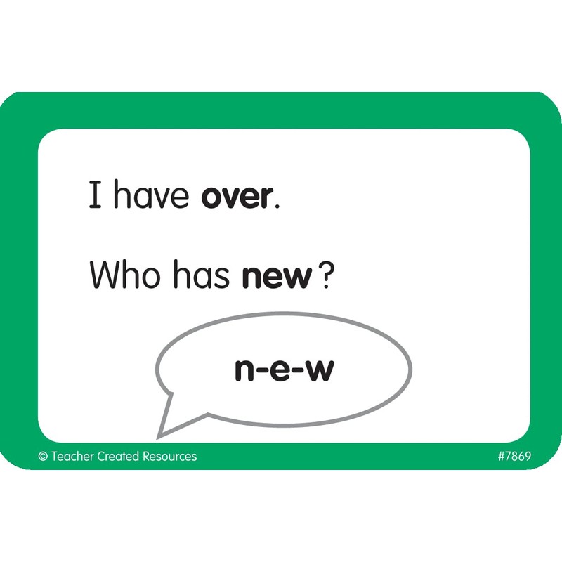 Teacher Created Resources I Have, Who Has Sight Words Game,