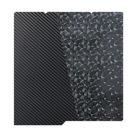 HIKUDIY 264 x 276 mm PEO+ PET Building Plate for Cobra S1, Smooth Diamond PEO + Carbon Fibre PET Platform, Spring Steel, Flexible Platform, Heated Bed for Anycubic Kobra S1 Combo 3D Printer