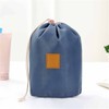 Cosmetic Bag Barrel Shaped Travel Makeup Bags Large Capacity Soft
