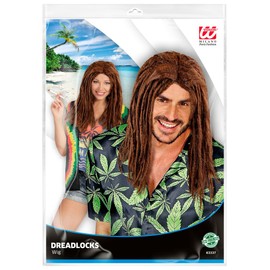 Dreadlocks Wig National 60's Fancy Dress - Brown