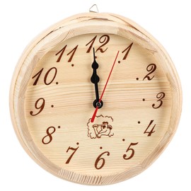 Sauna Clock Elegant Wood Wall Clock Sauna Timer Clock Home Decor for Sauna Session