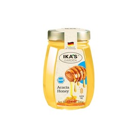 Ika’s Garden Raw Acacia Honey – 100% Pure, Unfiltered, Gluten-Free – Product of Germany, 17.6 oz (500g) Jar