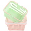 Alipis 3pcs Small Fruit Basket Strawberry Cherry Basket Plastic Handle