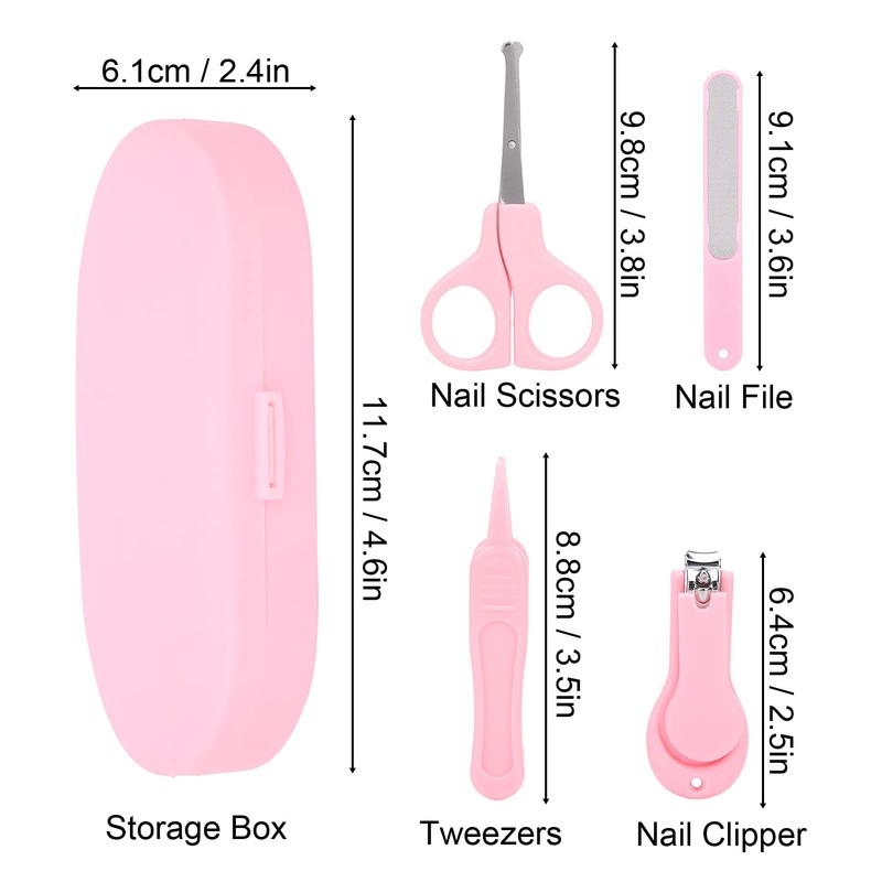 Tijeras para bebés, equipo de uñas para bebés con de