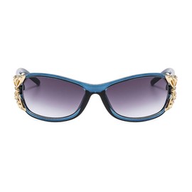 YAMEIZE Trendy Y2K Wrap Around Sunglasses - for Men and Women, Wraparound Glasses, Sports Shade Outdoors, blue