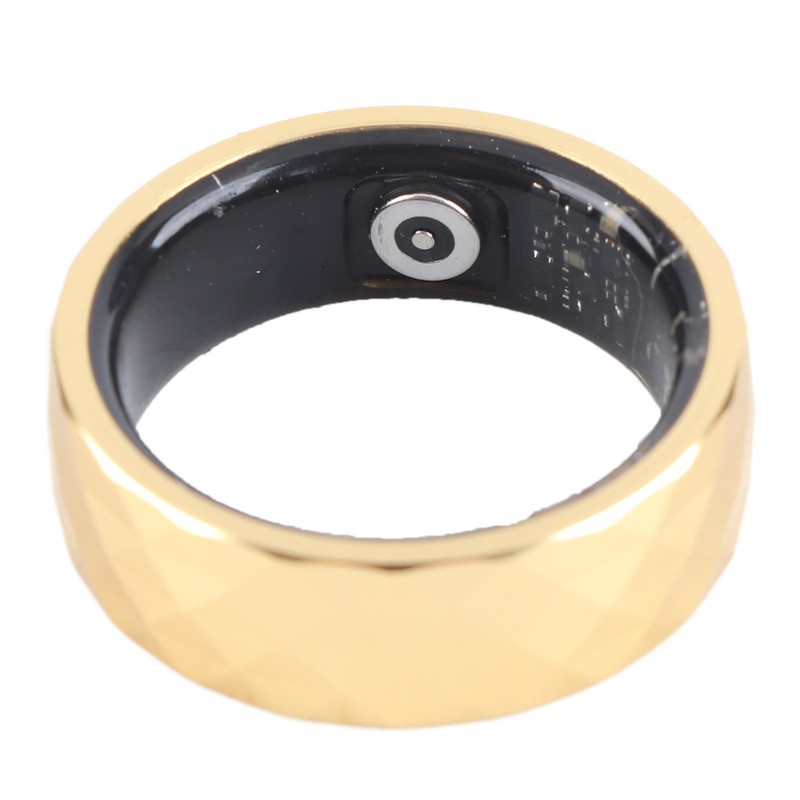 Smart Ring Aluminum Alloy Pedometer Sleep Temperature Tracking Lightweight Smart