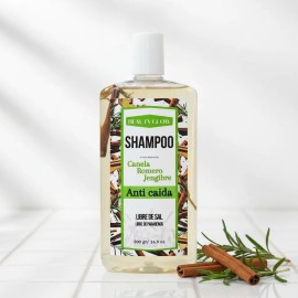 Shampoo Anticaída De Canela Jengibre Romero 500ml Bg